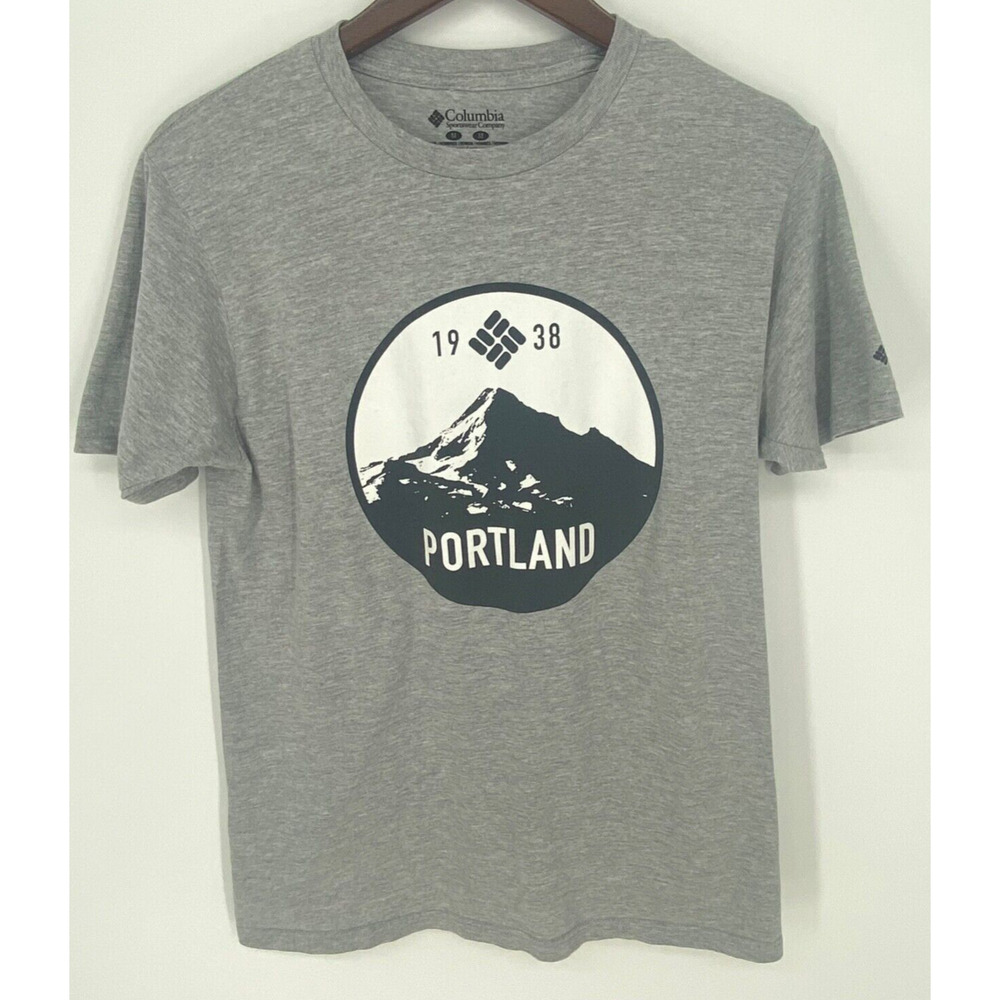 Columbia Men's Size Medium M PORTLAND Mountain T shirt Top Casual, 767
